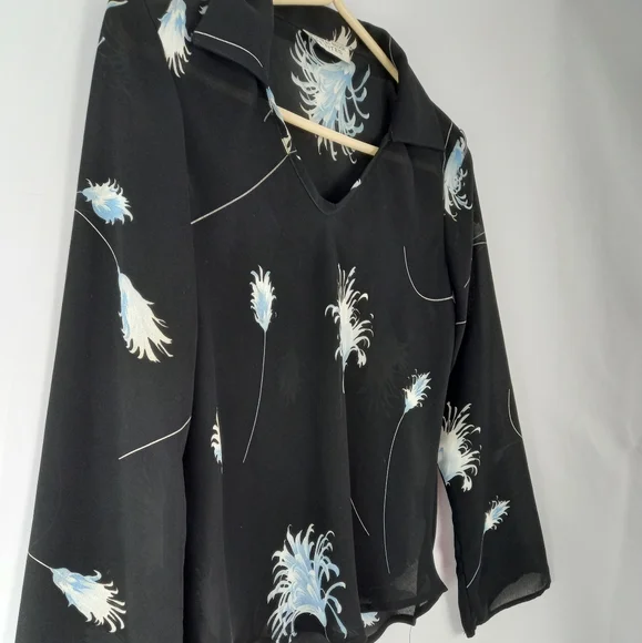 VINTAGE 90's Beechers Brook sheer blouse - Picture 7 of 7